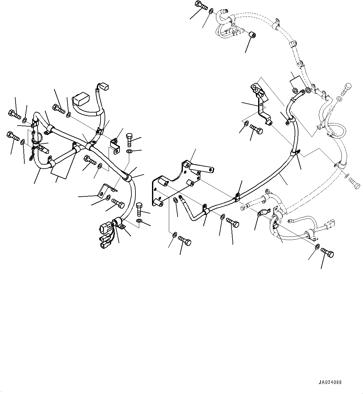 Wheel Loaders Komatsu / WA480-6 S/N 90216-UP (For EU)(0000533c) / Engine Wiring Harness, Wiring Harness (2/2) (#90216-)(B004002 : B0110-006002)