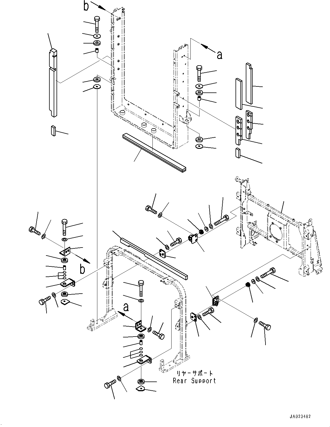 Wheel Loaders Komatsu / WA480-6 S/N 90216-UP (For EU)(0000533c) / Radiator, Mounting (1/3) (#90216-)(C001003 : C0110-003002)