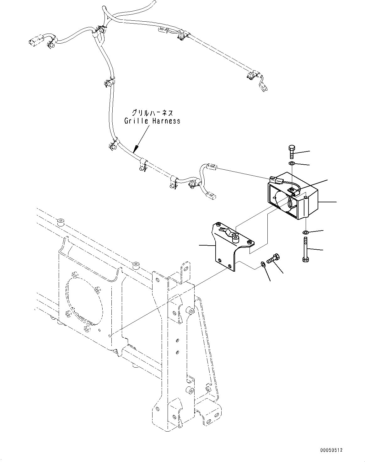 Wheel Loaders Komatsu / WA480-6 S/N 90216-UP (For EU)(0000533c) / Radiator, Backup Alarm (#90216-)(C001008 : C0110-003007)
