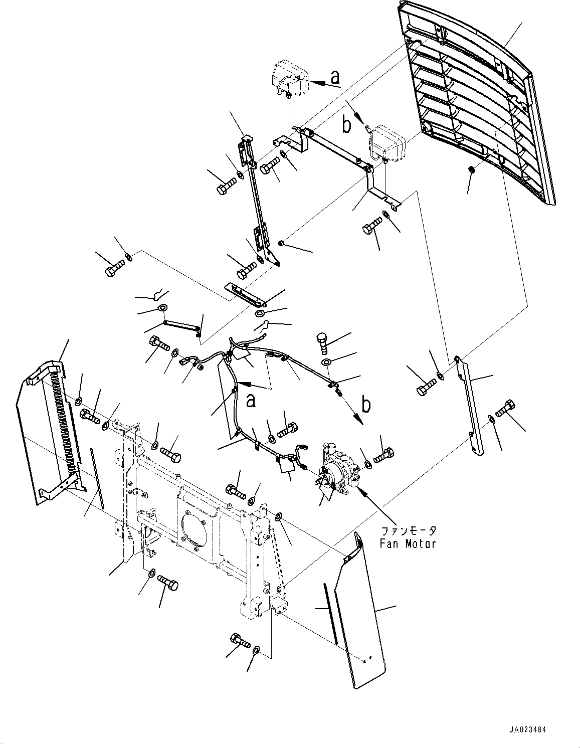 Wheel Loaders Komatsu / WA480-6 S/N 90216-UP (For EU)(0000533c) / Radiator, Grille (#90216-)(C001009 : C0110-003008)