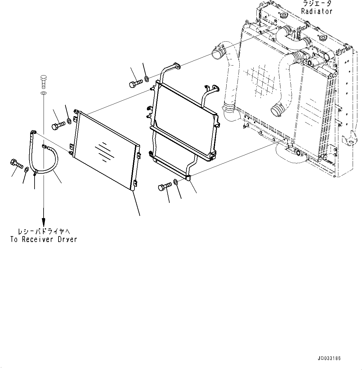Wheel Loaders Komatsu / WA480-6 S/N 90216-UP (For EU)(0000533c) / Radiator, Condenser (#90216-)(C001014 : C0110-003013)