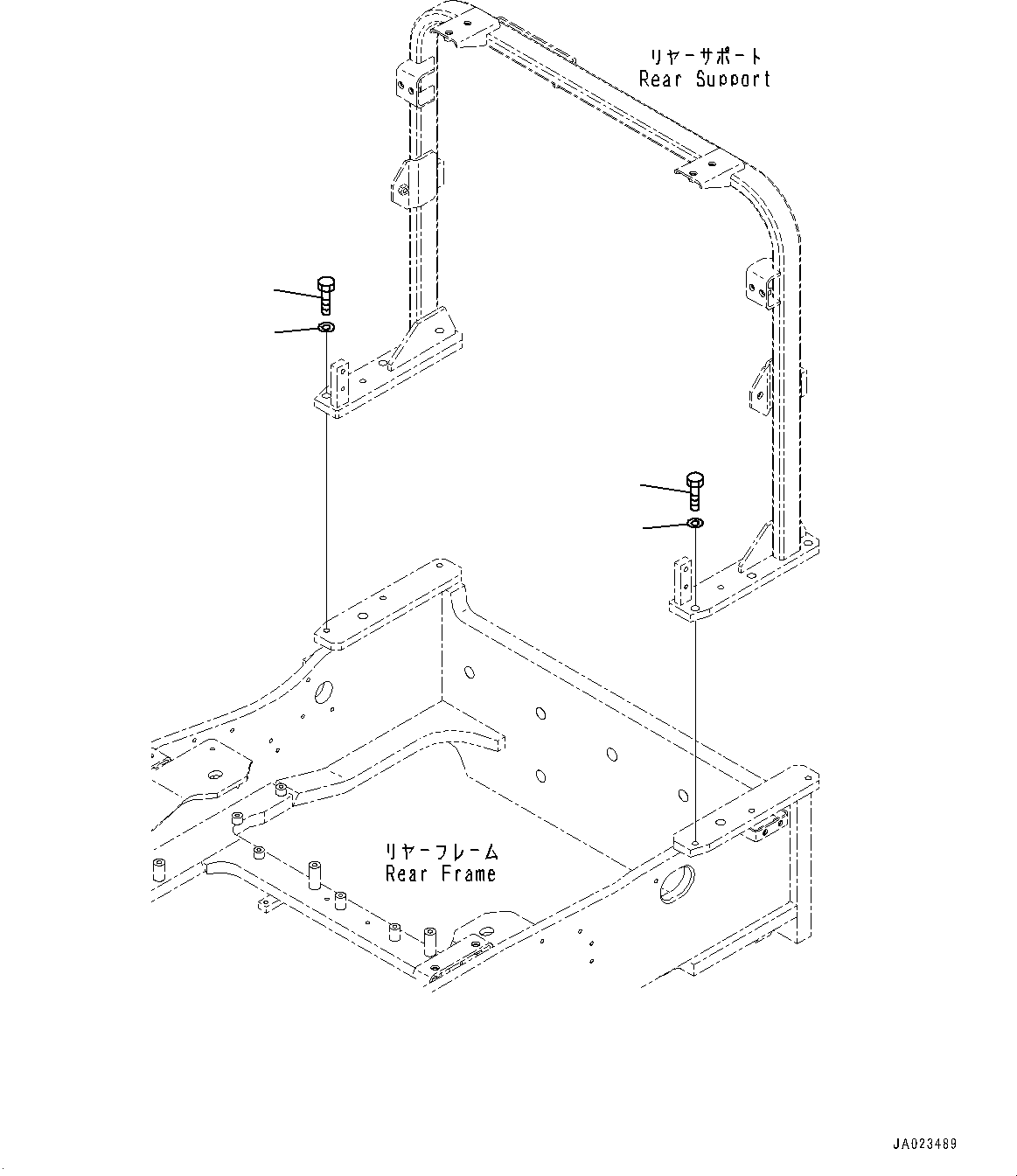 Wheel Loaders Komatsu / WA480-6 S/N 90216-UP (For EU)(0000533c) / Radiator, Mounting (3/3) (#90216-)(C001016 : C0110-003015)