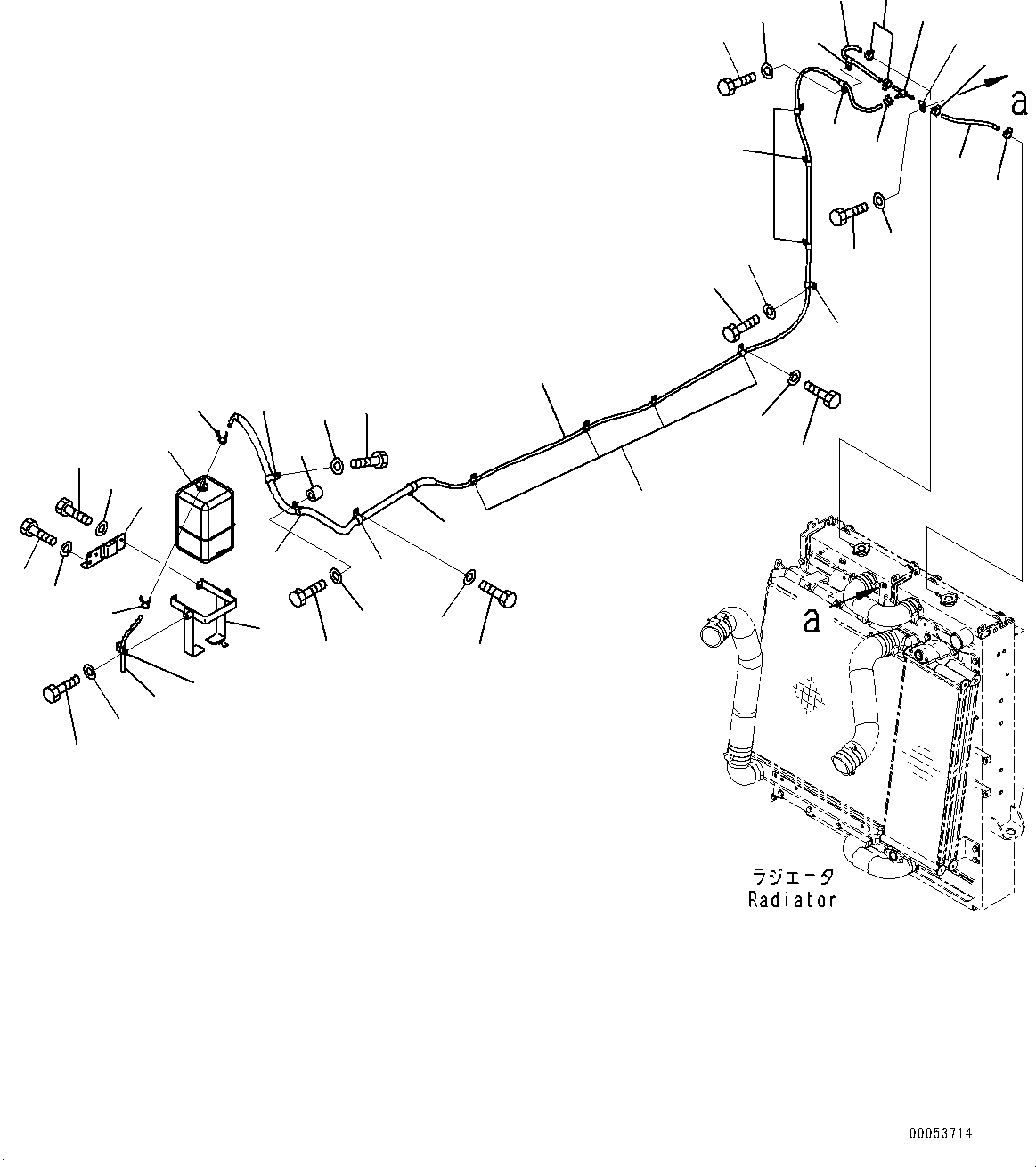 Wheel Loaders Komatsu / WA480-6 S/N 90216-UP (For EU)(0000533c) / Radiator, Sub-tank (#90216-)(C001020 : C0110-003019)