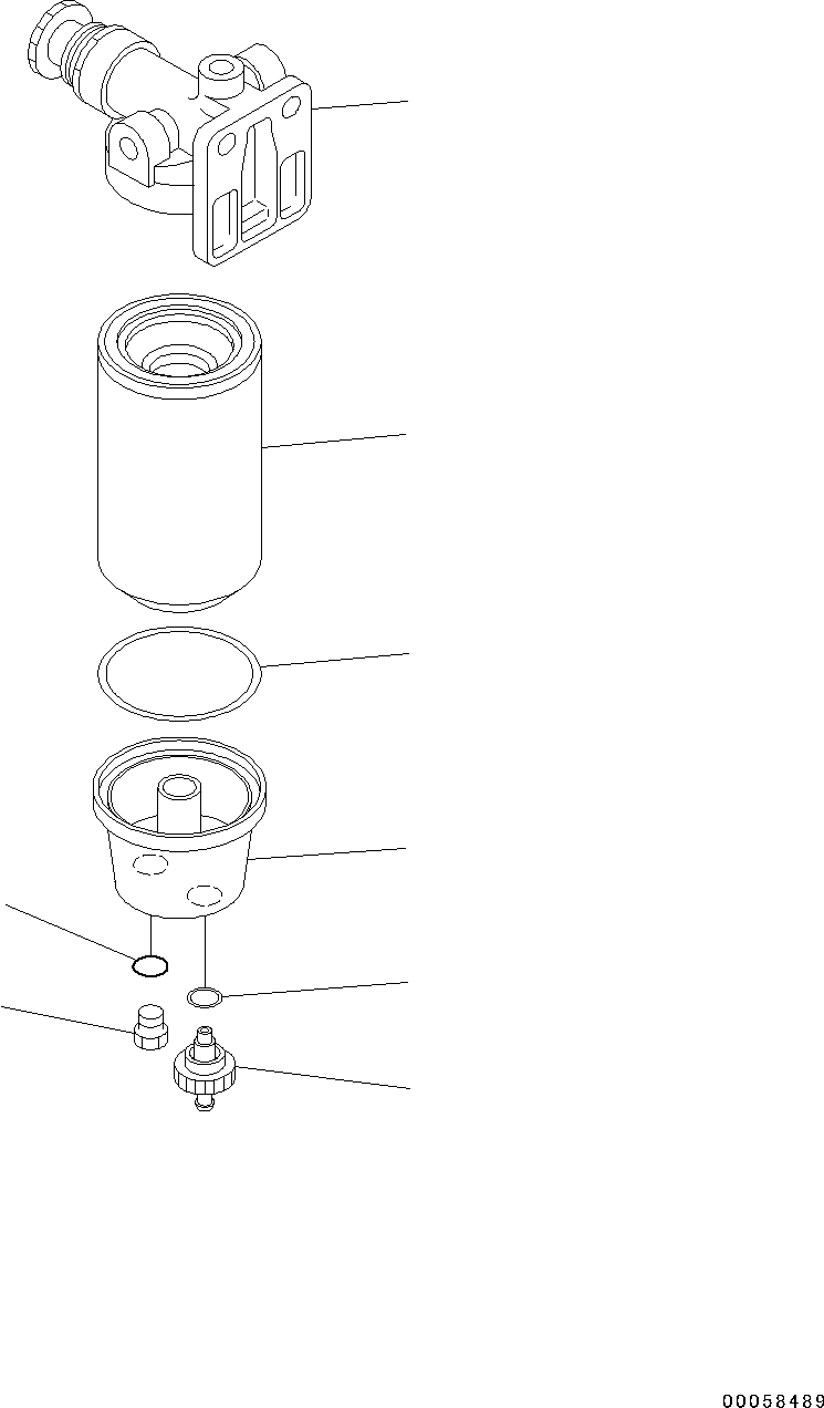Wheel Loaders Komatsu / WA150-6 S/N 80001-UP(0000543c) / Fuel Tank, Prefilter (#80001-)(D001003 : D0100-001003)