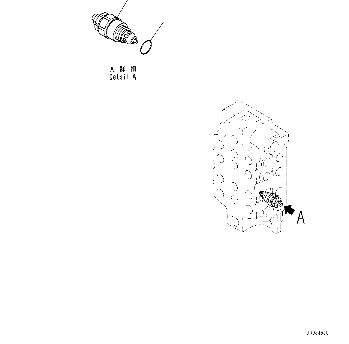 Komatsu parts book diagram for PC800-8E0 S/N K55001-UP: MAIN CONTROL VALVE, BOOM AND ARM, INNER PARTS, 4-SPOOL CONTROL VALVE (4/7)