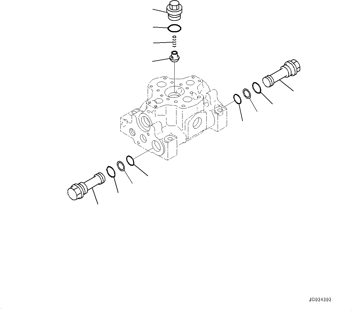Komatsu parts book diagram for PC800-8E0 S/N K55001-UP: SERVICE VALVE PIPING, 1 ATTACHMENT, INNER PARTS, SERVICE VALVE (3/3)