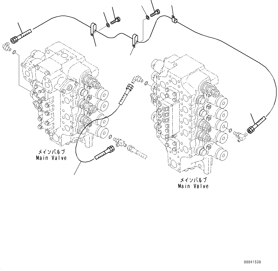 Komatsu parts book diagram for PC800-8E0 S/N K55001-UP: PROPORTIONAL PRESSURE CONTROL (PPC) ARM CIRCUIT