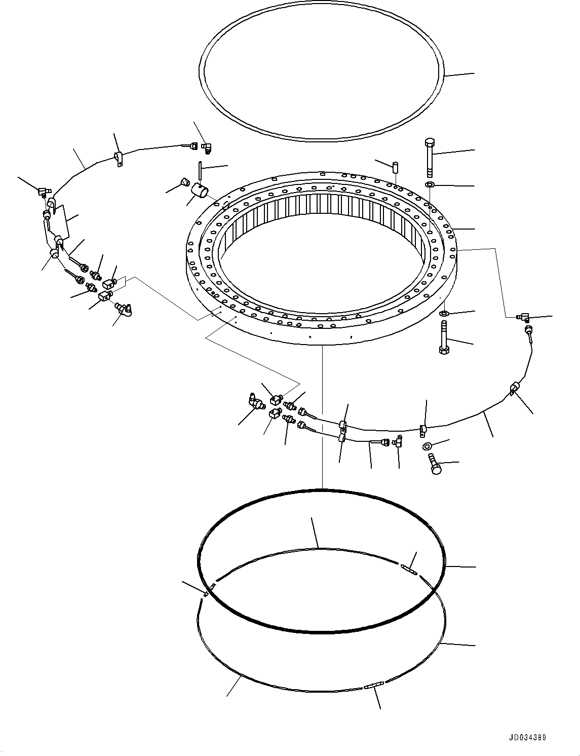 Komatsu parts book diagram for PC800-8E0 S/N K55001-UP: SWING CIRCLE