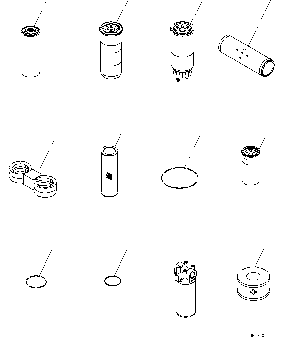 Komatsu parts book diagram for PC800-8E0 S/N K55001-UP: SPARE PARTS