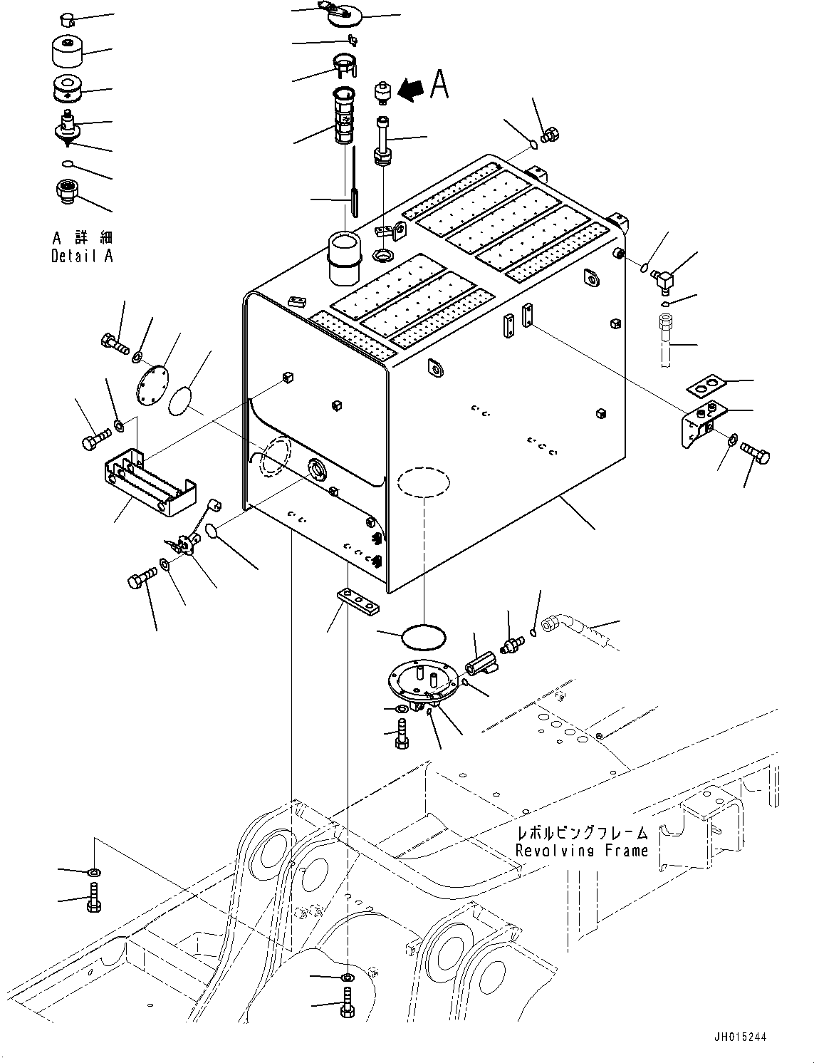 Excavators Komatsu / PC800SE-8E0 S/N 65001-UP(0000545c) / Fuel Tank (#65001-)(D002001 : D0100-002001)