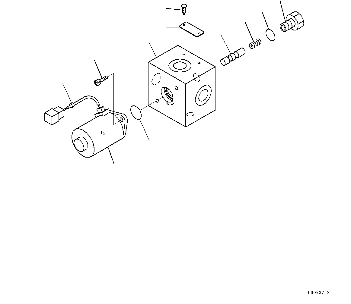Excavators Komatsu / PC800SE-8E0 S/N 65001-UP(0000545c) / Solenoid Valve, Swing Priority Valve (#65018-)(H025006 : H1831-001005A)