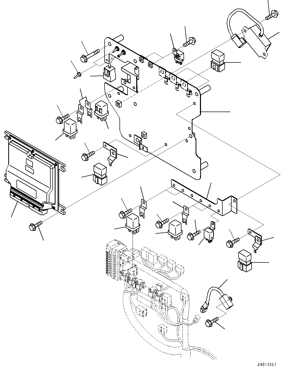 Excavators Komatsu / PC800SE-8E0 S/N 65001-UP(0000545c) / Cab, Cab In Parts, Sub Plate and Relay (#65001-)(K038022 : K1110-052020)