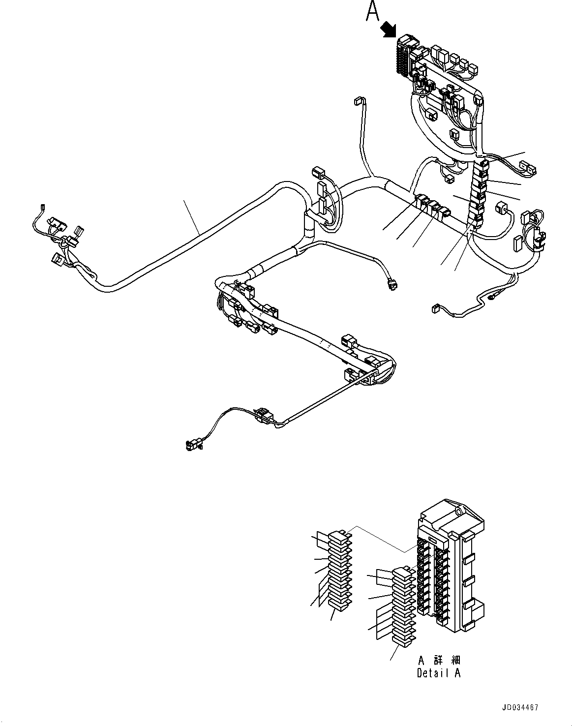 Excavators Komatsu / PC800SE-8E0 S/N 65001-UP(0000545c) / Cab, Floor, Wiring Harness (#65001-65162)(K038032 : K1110-052030)