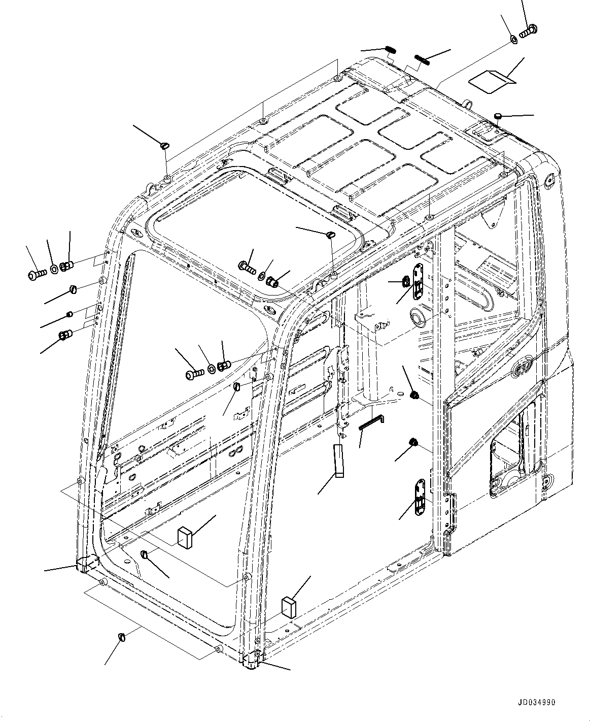 Excavators Komatsu / PC800SE-8E0 S/N 65001-UP(0000545c) / Cab, Plug Bolt (#65001-)(K031016 : K1110-005012)