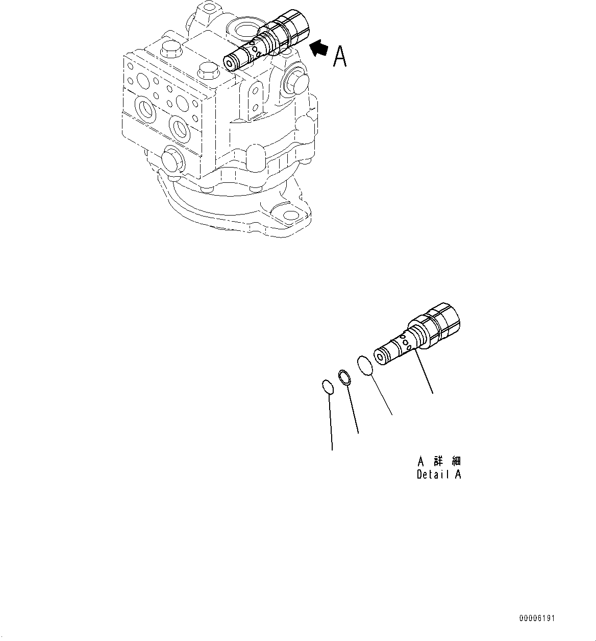 Excavators Komatsu / PC800SE-8E0 S/N 65001-UP(0000545c) / Swing Motor, Inner Parts, Swing Motor, Front (3/3) (#65001-)(N004003 : N1220-001003)