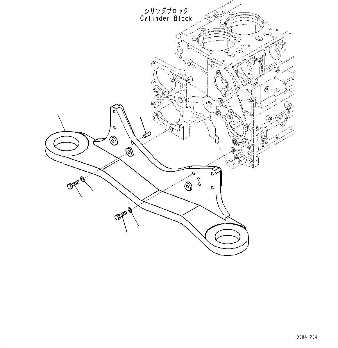 Komatsu parts book diagram for SAA6D140E-5F S/N 536267-UP (For PC800-8E0/PC800LC-8E0/PC800SE-8E0/PC850-8E0/PC850SE-8E0): ENGINE SUPPORT (#536267-)
