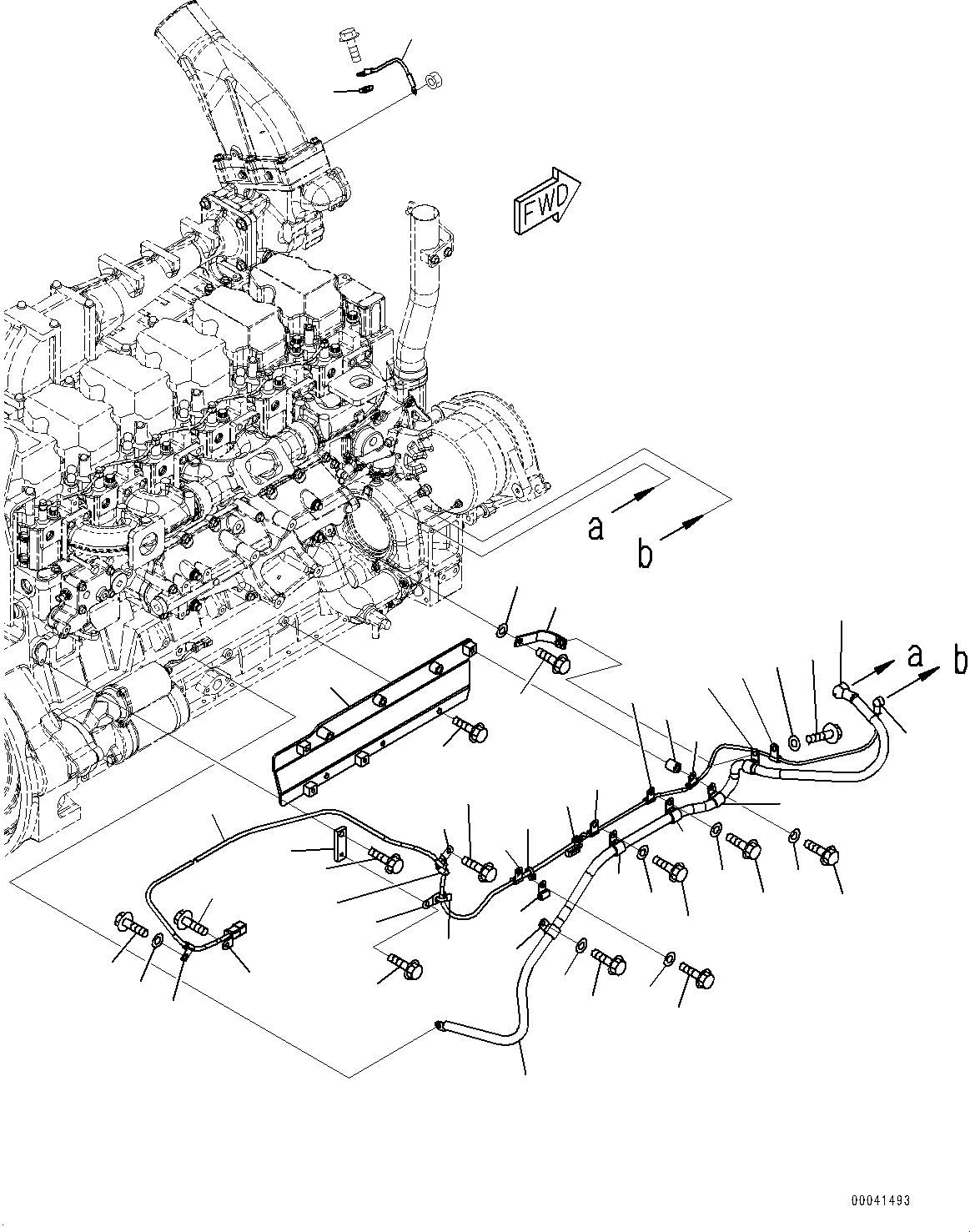 Engines Komatsu / SAA6D140E-5F S/N 536267-UP (For PC800-8E0/PC800LC-8E0)(0000549U) / Electric Wiring, (1/5) (#536267-)(F006001 : A6810-003001)