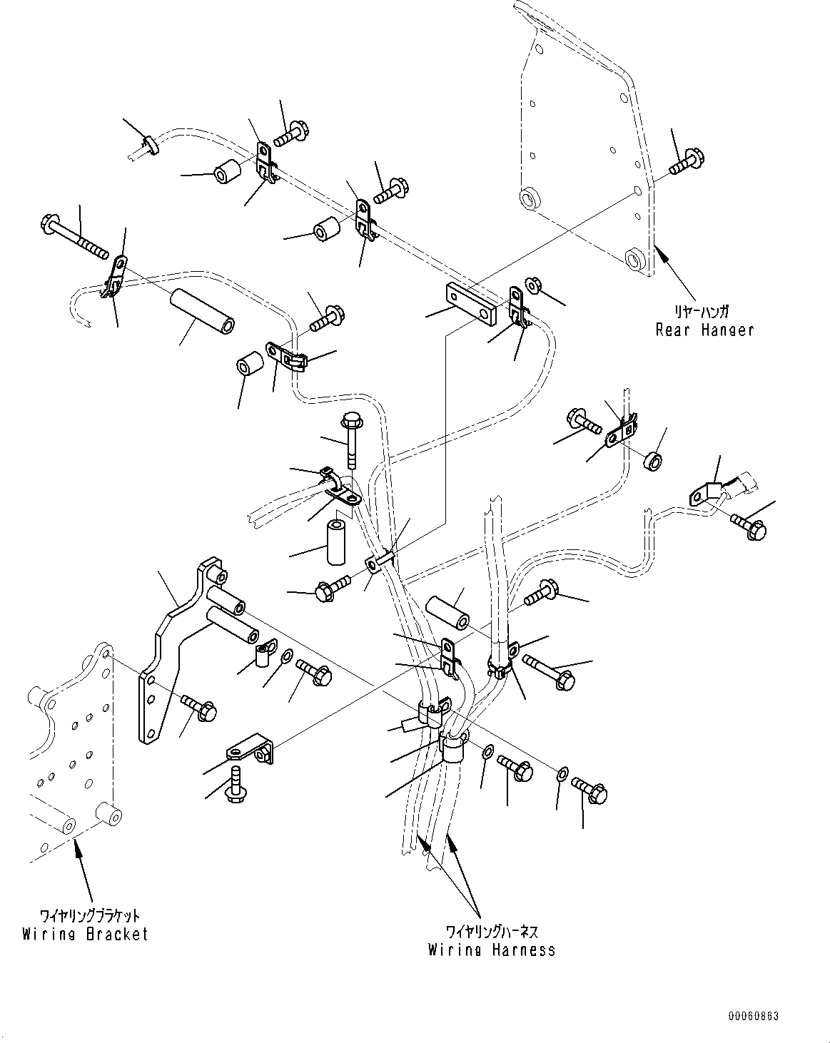 Engines Komatsu / SAA6D140E-5F S/N 536267-UP (For PC800-8E0/PC800LC-8E0)(0000549U) / Electric Wiring, (3/5) (#536267-)(F006003 : A6810-003003)
