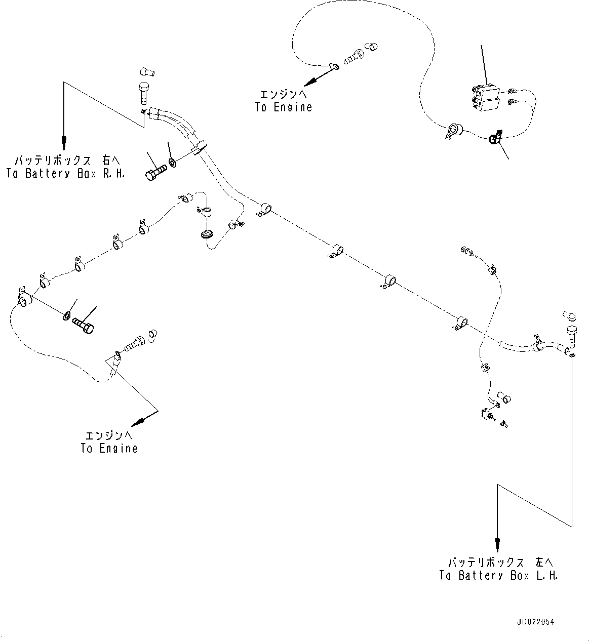 Wheel Loaders Komatsu / WA900-3E0 S/N 60078-UP(0000557C) / Right Battery Box, Mounting (2/2) (#60078-)(E011006 : E0102-014006)