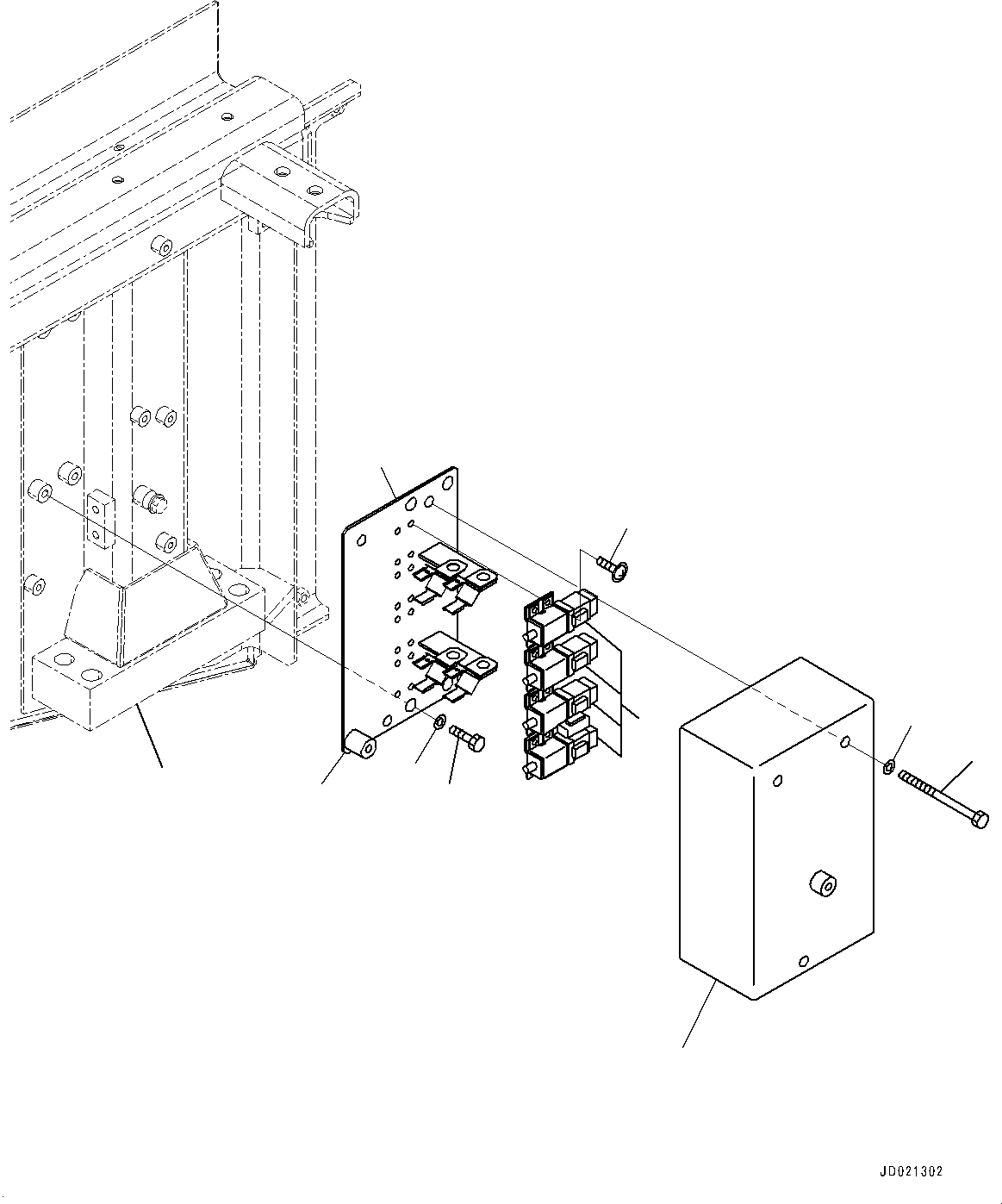 Wheel Loaders Komatsu / WA900-3E0 S/N 60078-UP(0000557C) / Rear Wiring Harness, Amplifier (#60078-)(E026009 : E0202-028009)
