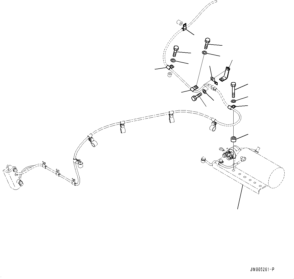 Wheel Loaders Komatsu / WA900-3E0 S/N 60078-UP(0000557C) / Rear Wiring Harness, Mounting (1/2) (#60078-)(E027003 : E0202-035003)