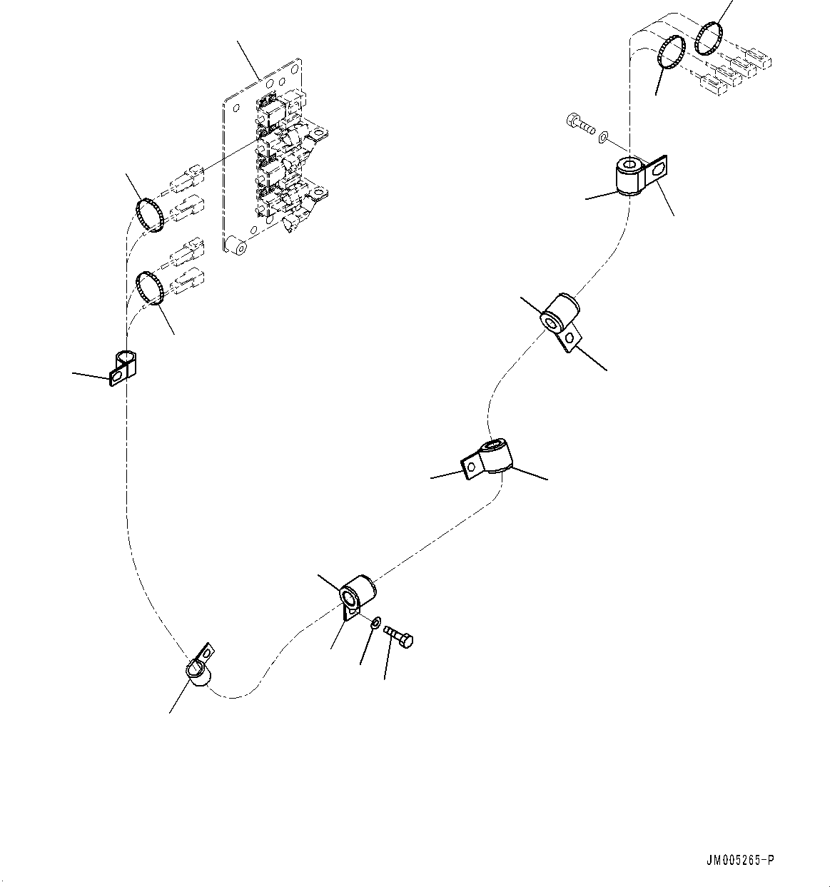 Wheel Loaders Komatsu / WA900-3E0 S/N 60078-UP(0000557C) / Rear Wiring Harness, Engine Wiring Harness (2/2) (#60078-)(E027007 : E0202-035007)