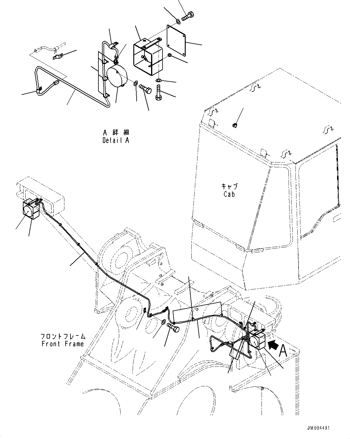 Wheel Loaders Komatsu / WA900-3E0 S/N 60078-UP(0000557C) / Horn (#60078-)(E035001 : E0410-003001)