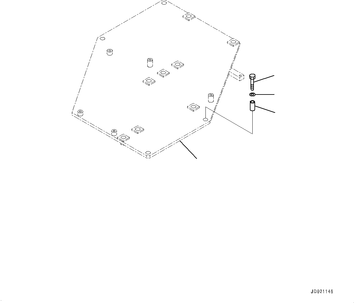 Wheel Loaders Komatsu / WA900-3E0 S/N 60078-UP(0000557C) / Loader Control Valve, Mounting (2/2) (#60078-)(H014008 : H0120-007008)