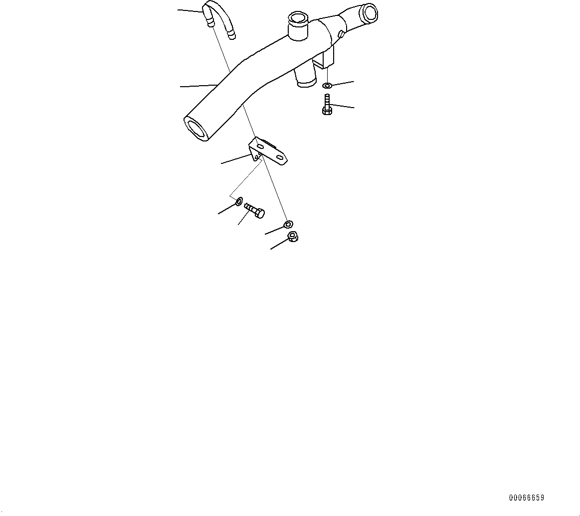 Wheel Loaders Komatsu / WA900-3E0 S/N 60078-UP(0000557C) / Hydraulic Piping, Suction Piping (1/4) (#60078-)(H025001 : H4200-009001)