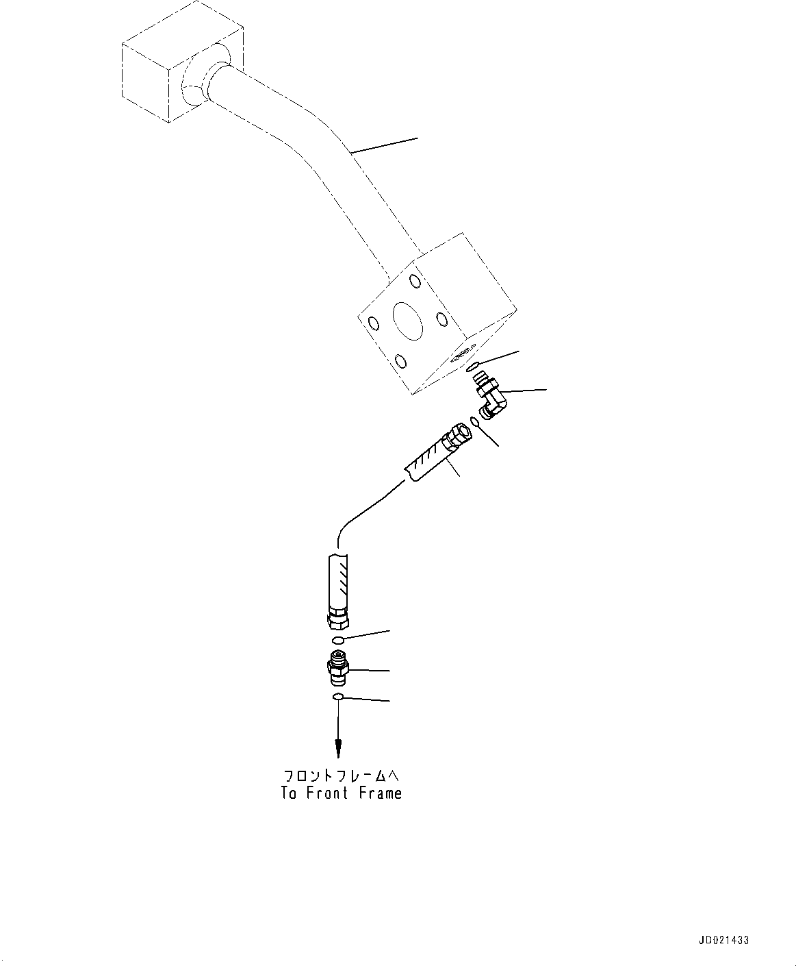 Wheel Loaders Komatsu / WA900-3E0 S/N 60078-UP(0000557C) / Hydraulic Piping, Sensor Related Parts (#60078-)(H025034 : H4200-009034)