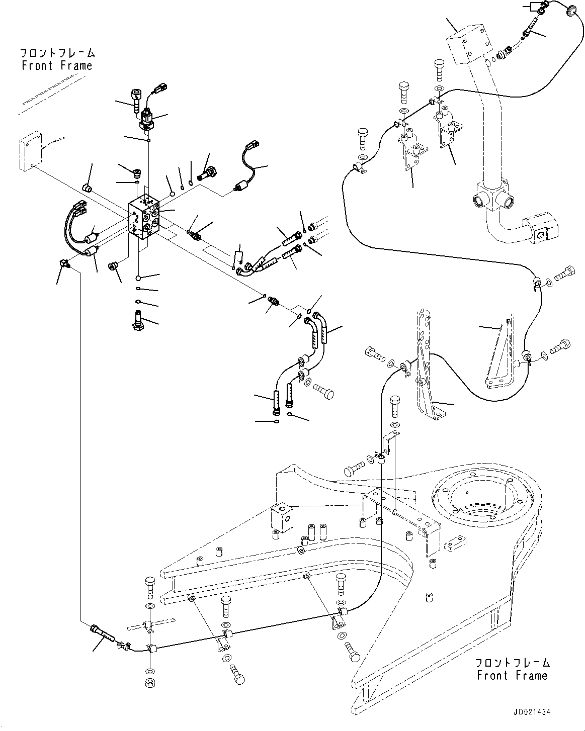 Wheel Loaders Komatsu / WA900-3E0 S/N 60078-UP(0000557C) / Hydraulic Piping, Shuttle Valve (#60078-)(H020036 : H4200-001036)