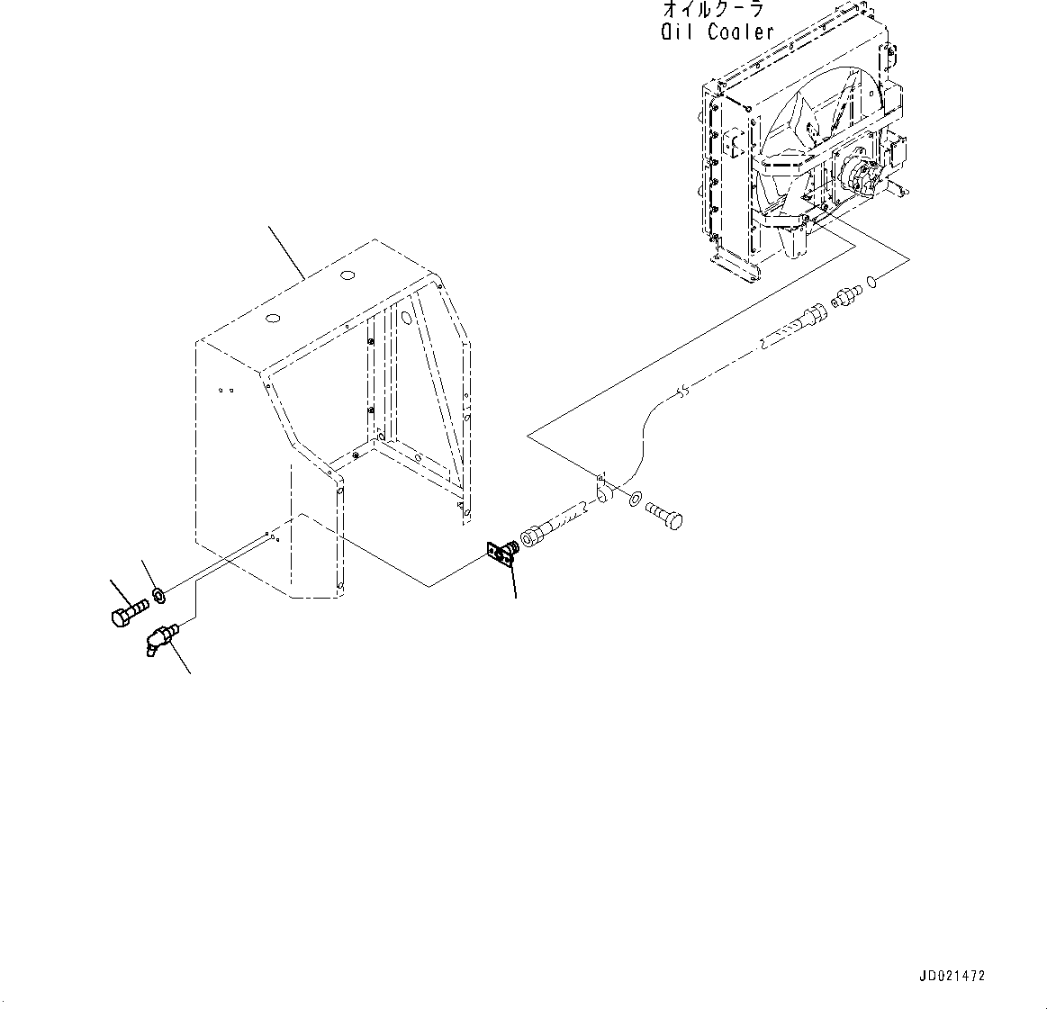Wheel Loaders Komatsu / WA900-3E0 S/N 60078-UP(0000557C) / Hydraulic Piping, Adapter (#60078-)(H025043 : H4200-009043)