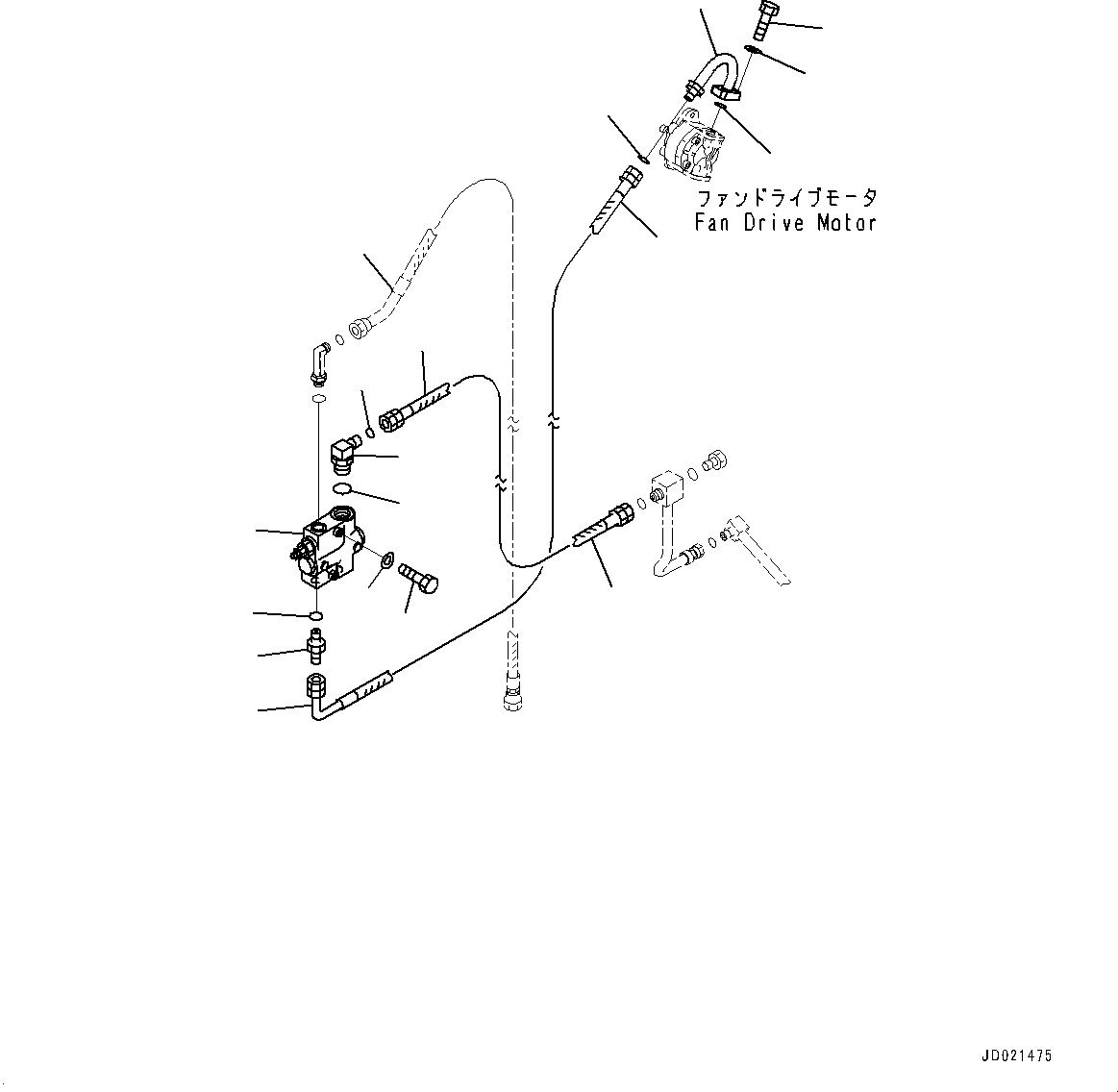 Wheel Loaders Komatsu / WA900-3E0 S/N 60078-UP(0000557C) / Hydraulic Piping, Suction Piping (3/4) (#60078-)(H024045 : H4200-008045)
