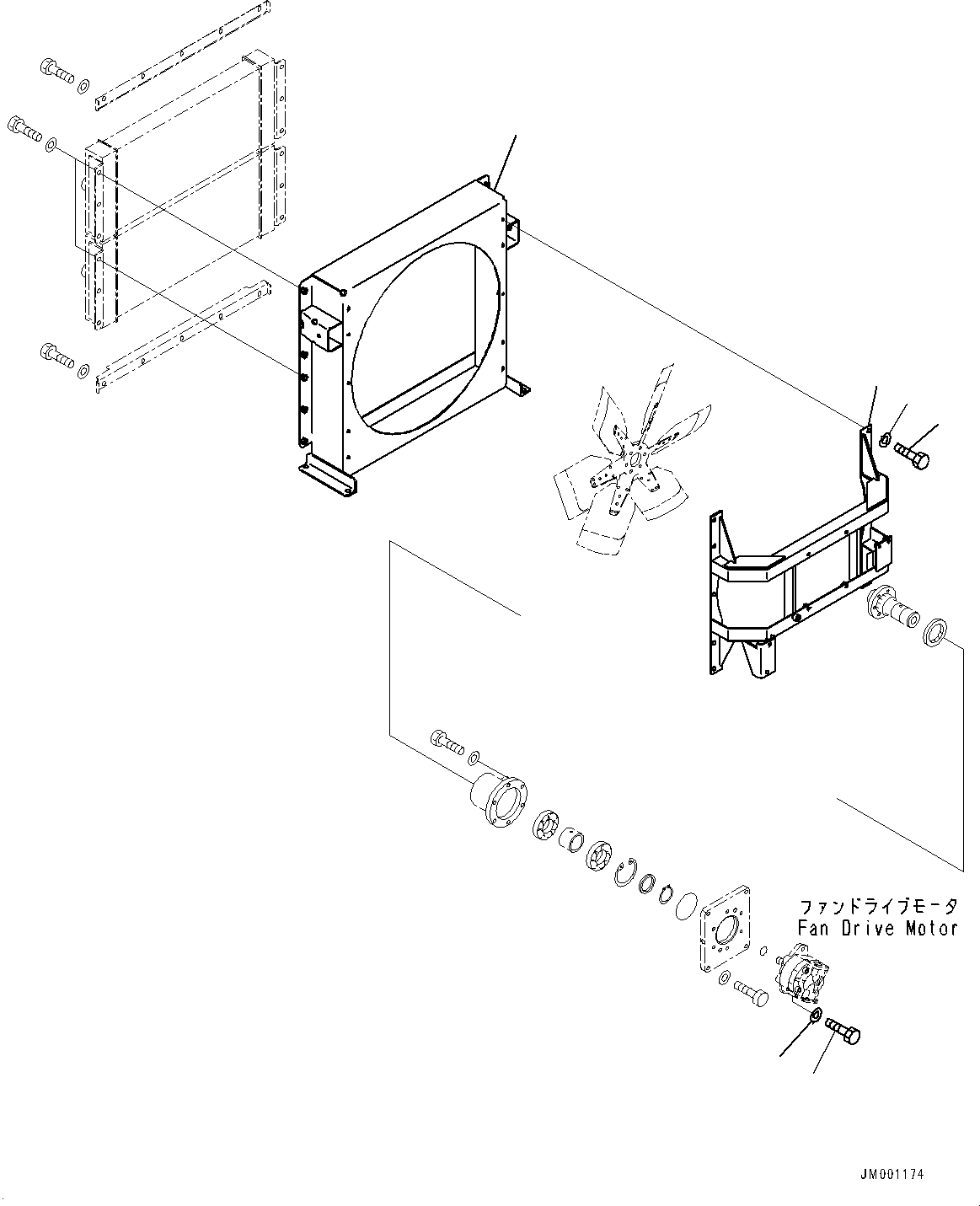 Wheel Loaders Komatsu / WA900-3E0 S/N 60078-UP(0000557C) / Hydraulic Piping, Mounting (4/7) (#60078-)(H024050 : H4200-008050)