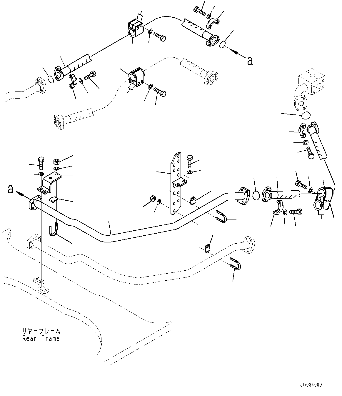Wheel Loaders Komatsu / WA900-3E0 S/N 60078-UP(0000557C) / Hydraulic Piping, Cooling Piping (2/4) (#60078-)(H025030 : H4200-009030)