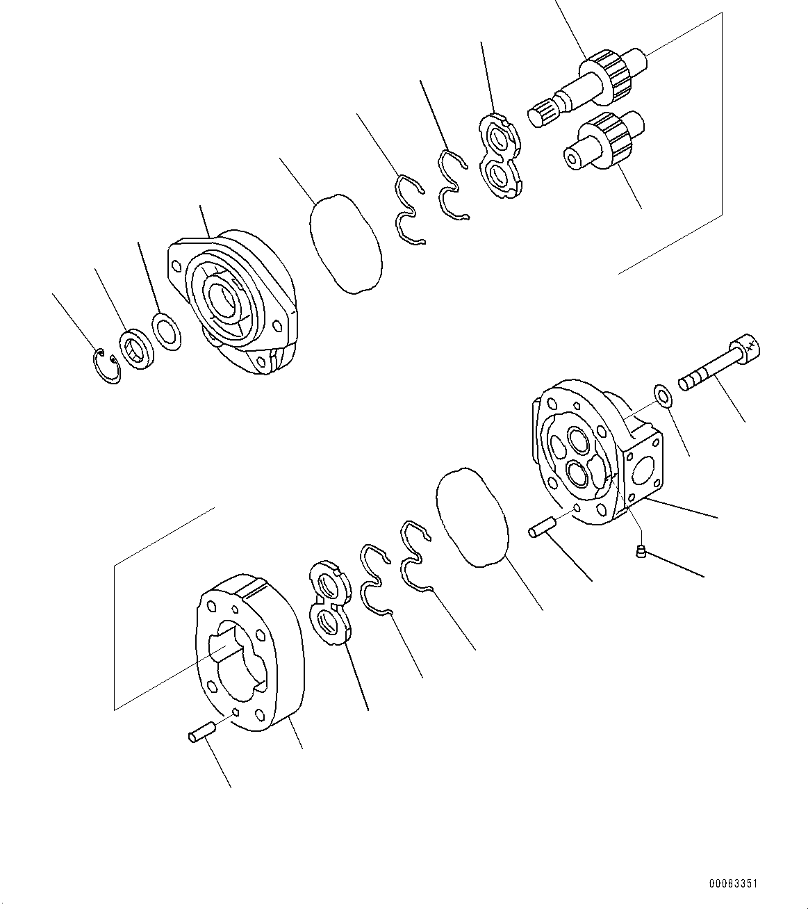 Wheel Loaders Komatsu / WA900-3E0 S/N 60078-UP(0000557C) / Hydraulic Piping, Inner Parts, Oil Cooler (#60078-)(H025049 : H4200-009049)