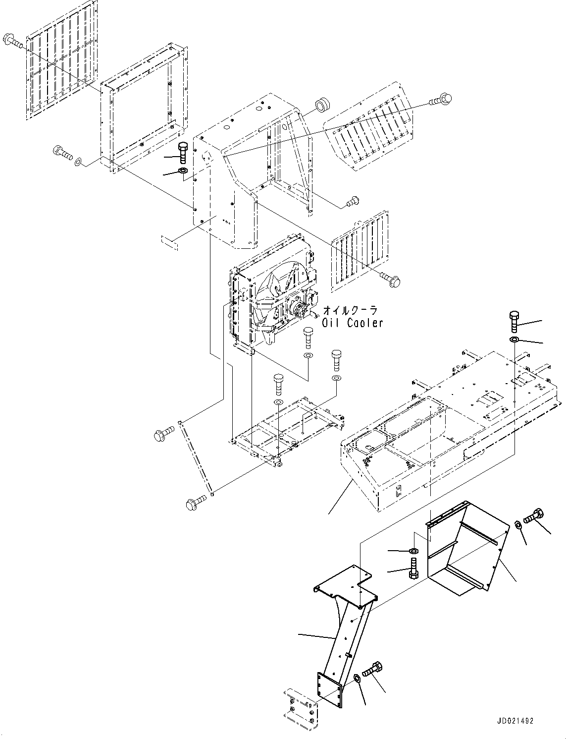 Wheel Loaders Komatsu / WA900-3E0 S/N 60078-UP(0000557C) / Hydraulic Piping, Suction Piping (4/4) (#60078-)(H025058 : H4200-009058)