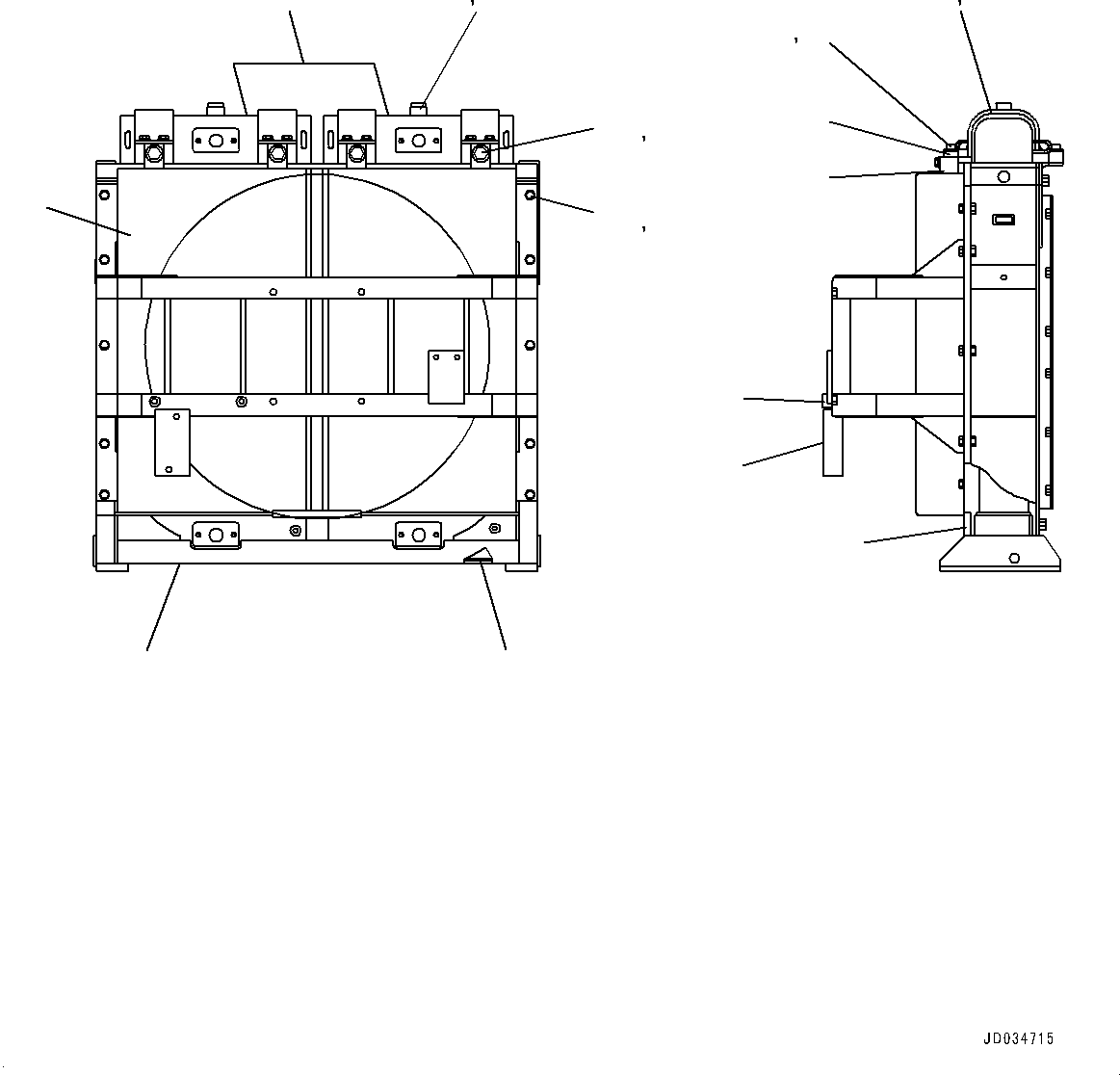 Wheel Loaders Komatsu / WA900-3E0 S/N 60078-UP(0000557C) / Hydraulic Piping, Inner Parts, Oil Cooler (#60078-)(H026047 : H4200-010047)