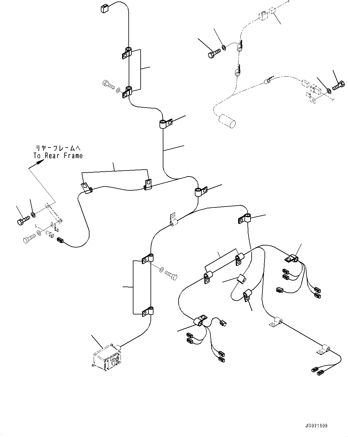 Wheel Loaders Komatsu / WA900-3E0 S/N 60078-UP(0000557C) / Brake Control, Wiring Harness (#60078-)(K042011 : K4460-001009)