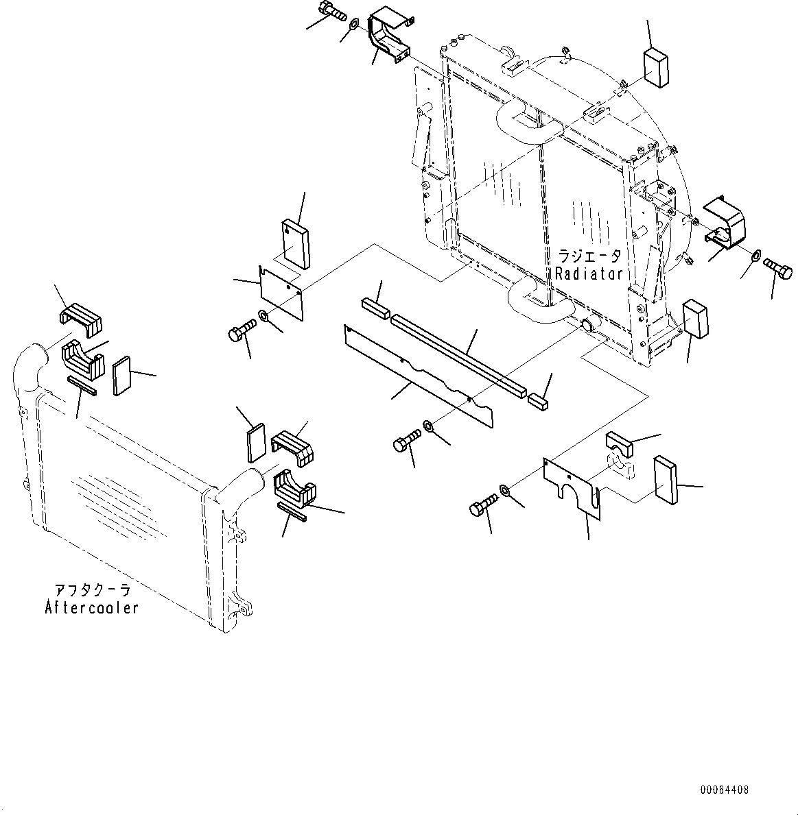 Dump Trucks Komatsu / HM350-2R S/N 7030-UP(0000565C) / Radiator, Baffle (#7030-7043)(C001003 : C0110-001002)