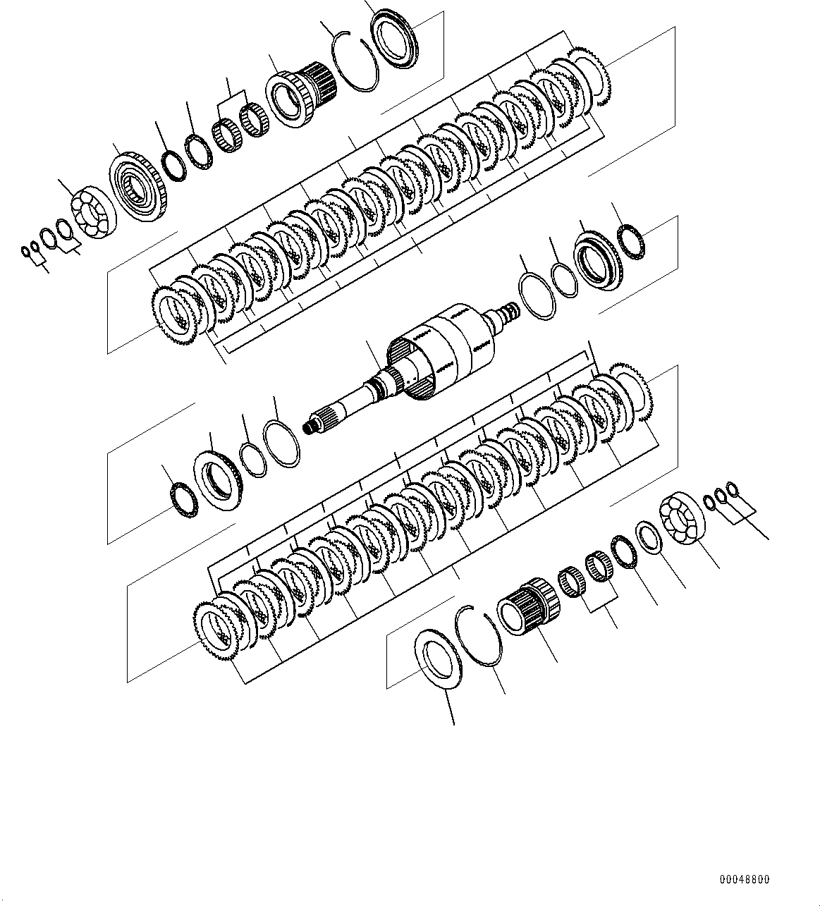 Dump Trucks Komatsu / HM350-2R S/N 7030-UP(0000565C) / Torque Converter and Transmission, Forward Low Speed and Reverse Clutch (#7030-(102283))(F003002 : F3300-001002)