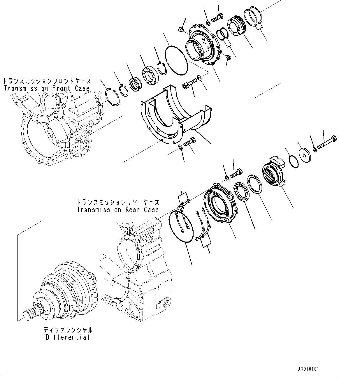 Dump Trucks Komatsu / HM350-2R S/N 7030-UP(0000565C) / Torque Converter and Transmission, Input Coupling (#7030-)(F003006 : F3300-001005)