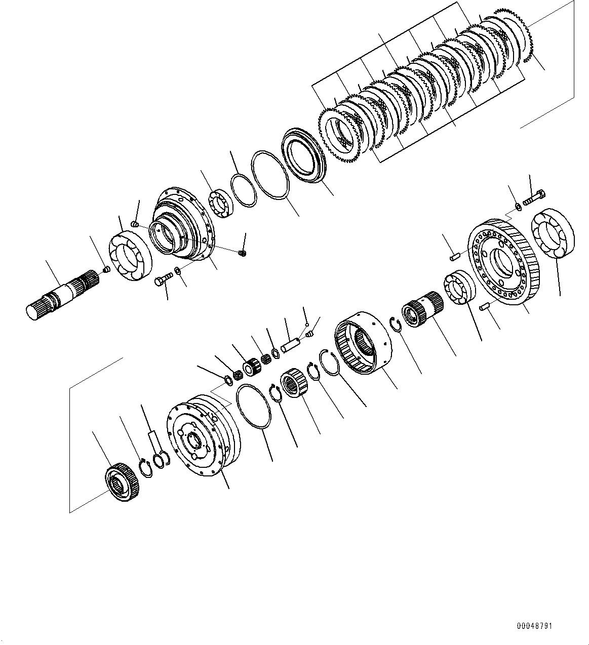 Dump Trucks Komatsu / HM350-2R S/N 7030-UP(0000565C) / Torque Converter and Transmission, Output Coupling (#7030-)(F003007 : F3300-001006)