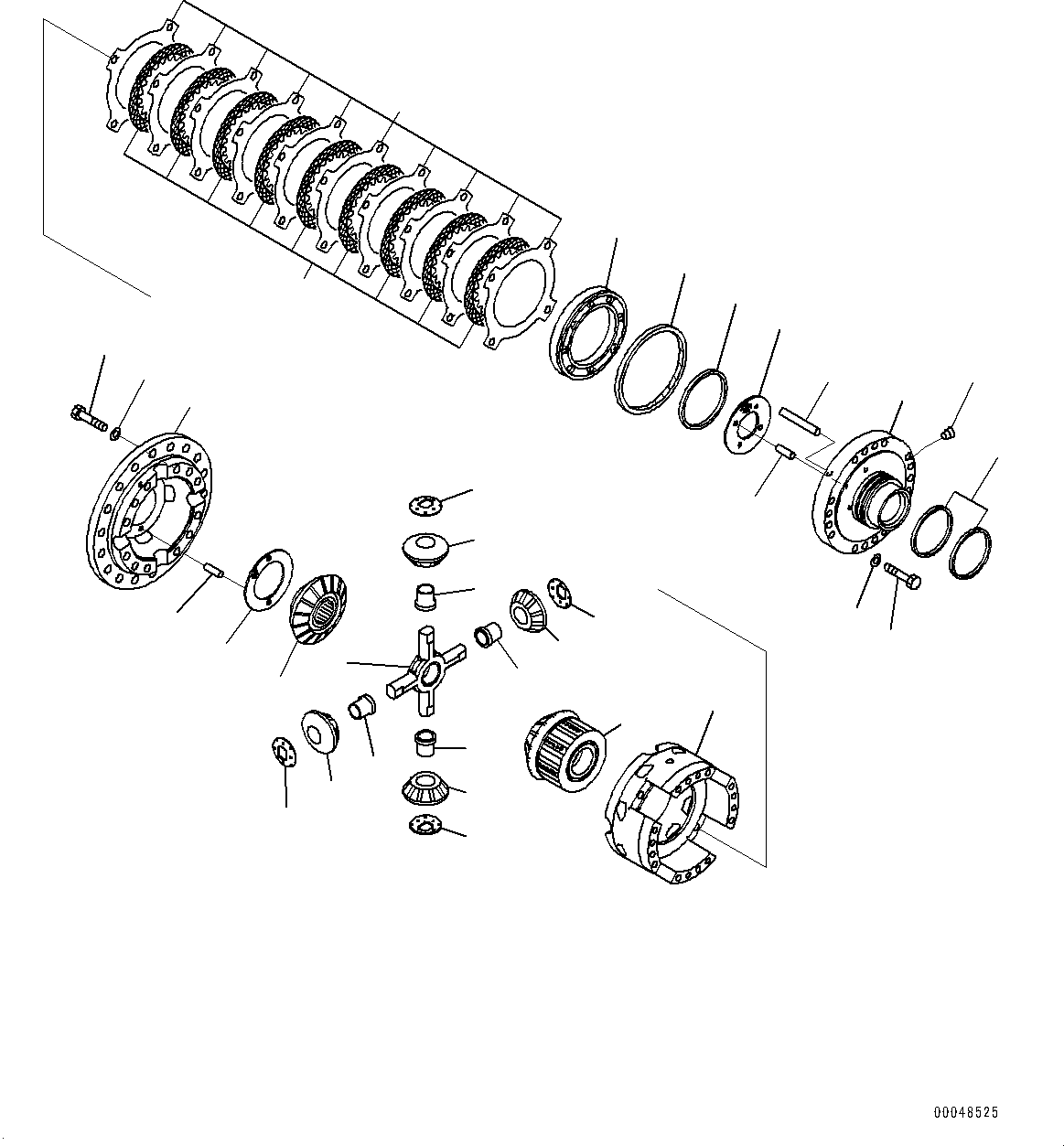 Dump Trucks Komatsu / HM350-2R S/N 7030-UP(0000565C) / Rear Axle, Differential (#7030-)(F018002 : F3560-003002)