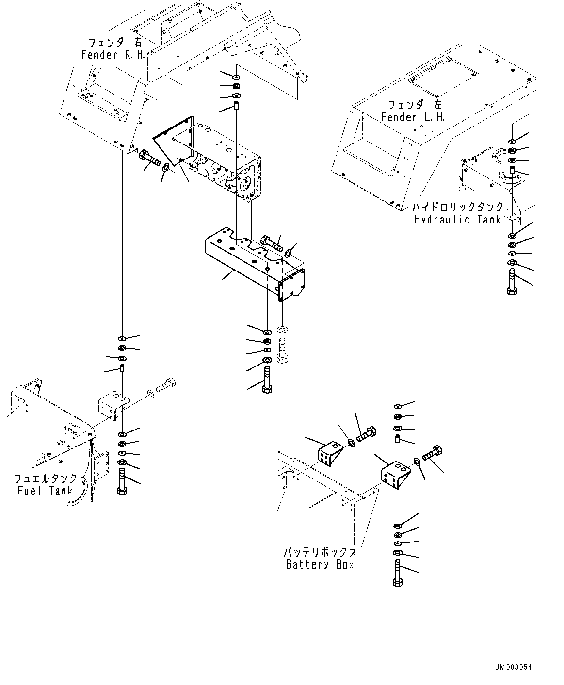 Dump Trucks Komatsu / HM350-2R S/N 7030-UP(0000565C) / Mudguard, Fender (#7044-)(M005002 : M3250-002001A)