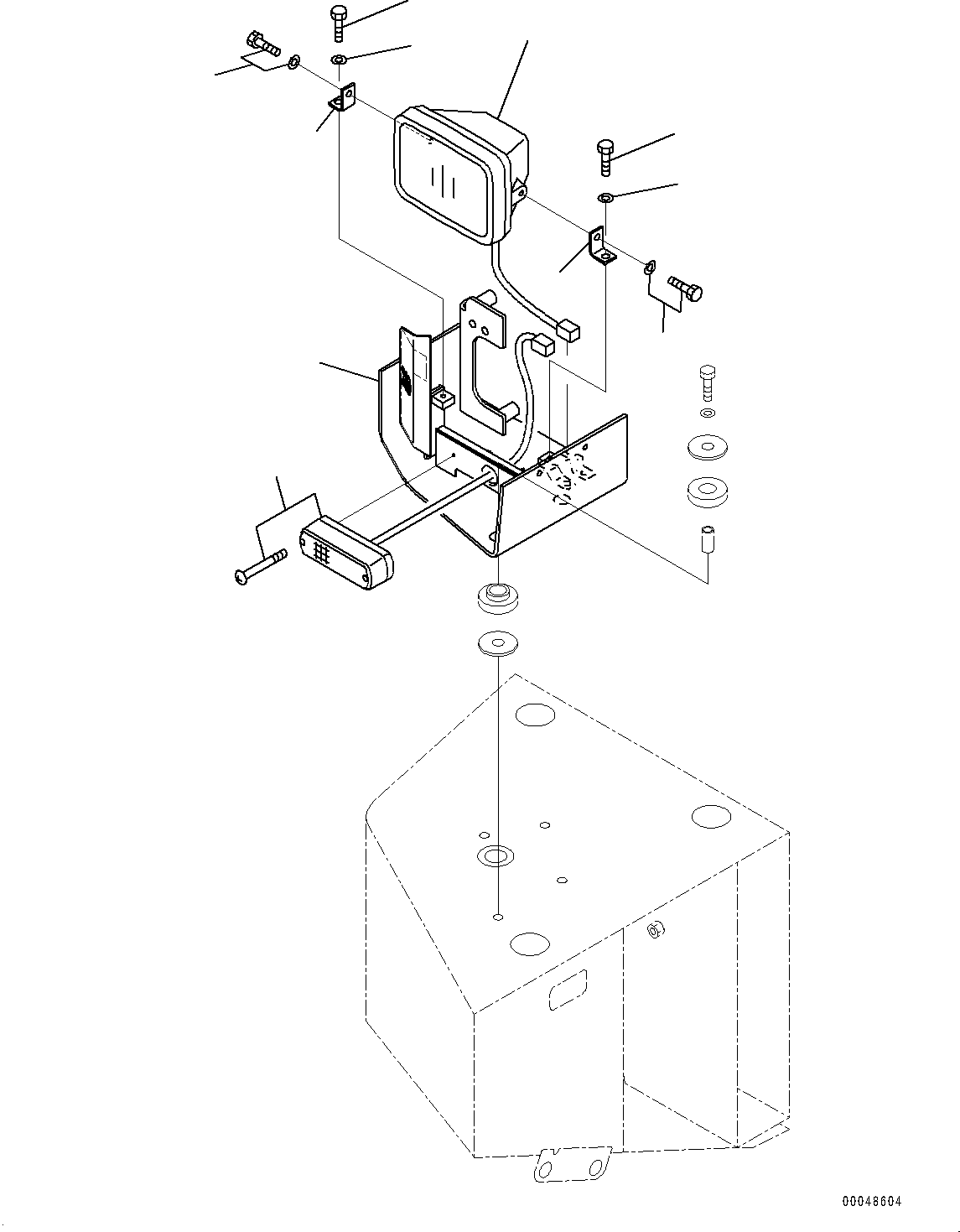 Dump Trucks Komatsu / HM350-2R S/N 7030-UP(0000565C) / Headlamp R.H. (#7030-)(M015001 : M3460-001001)