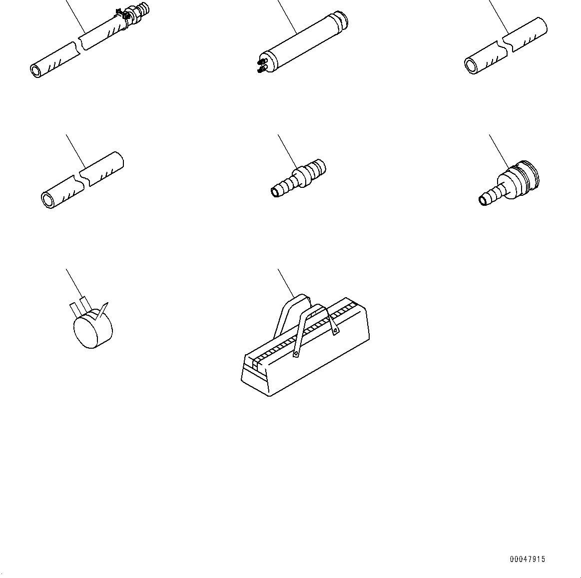 Dump Trucks Komatsu / HM350-2R S/N 7030-UP(0000565C) / General Tool Set (#7030-)(V003001 : V0300-002001)