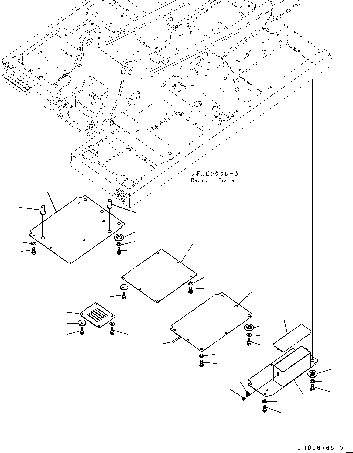 Excavators Komatsu / PC220-8 S/N 80377-UP(0000566C) / Under Cover, (2/2) (#80377-)(M029003 : M1810-003002)