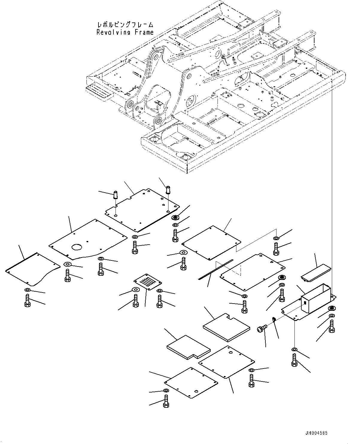 Excavators Komatsu / PC220-8 S/N 80377-UP(0000566C) / Under Cover (#80377-)(M030001 : M1810-009001)