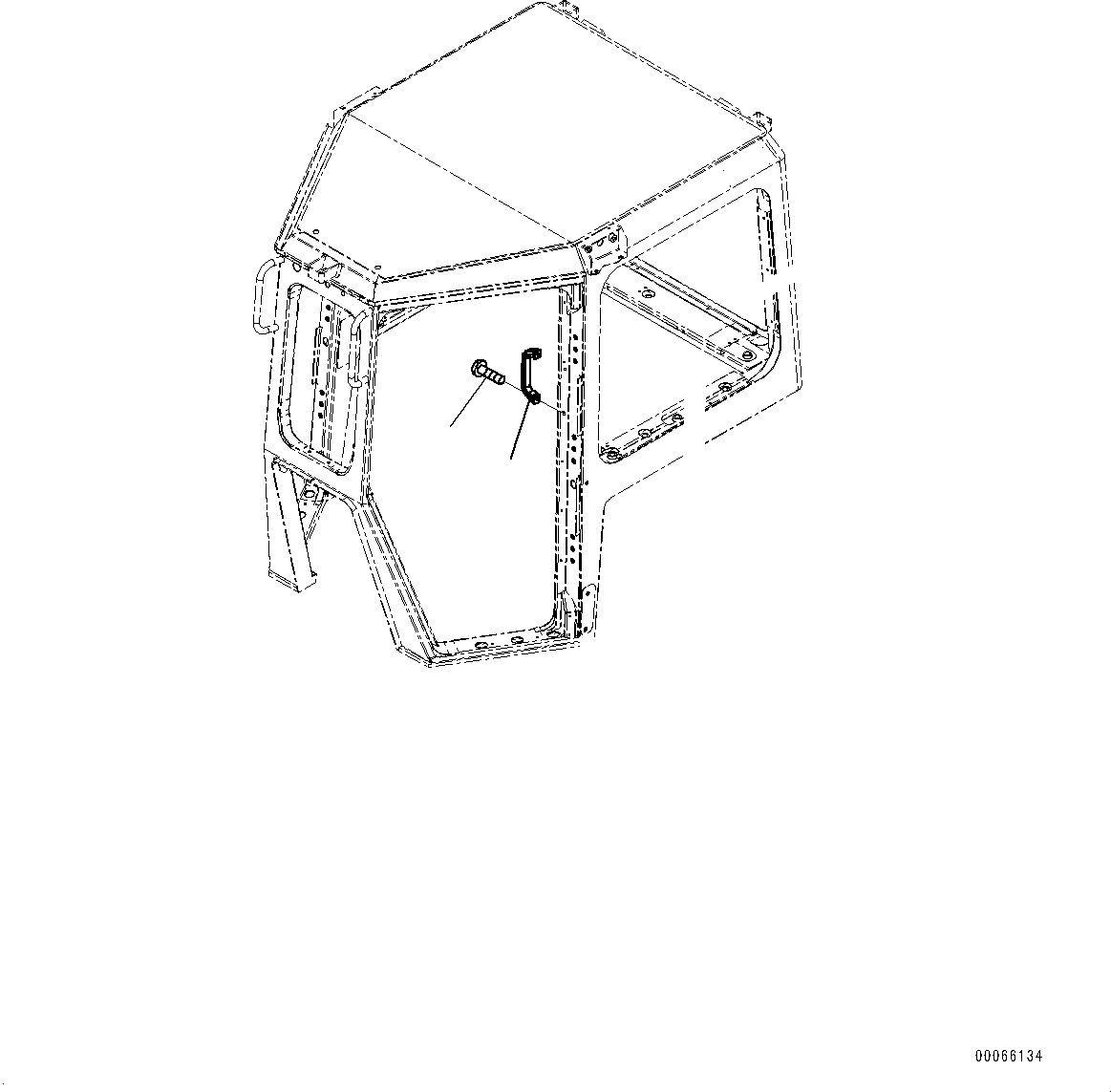 Bulldozers Komatsu / D85PX-15R S/N 20003-UP(0000568C) / Cab, Grip (#20003-)(K014010 : K0210-005010)